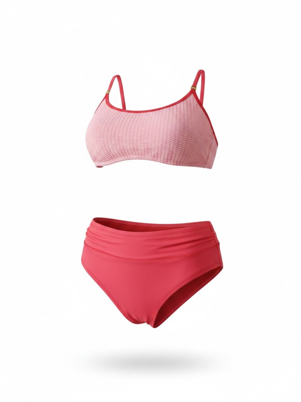 wild fable Pink Two-Piece Textured Bikini Set Size Medium